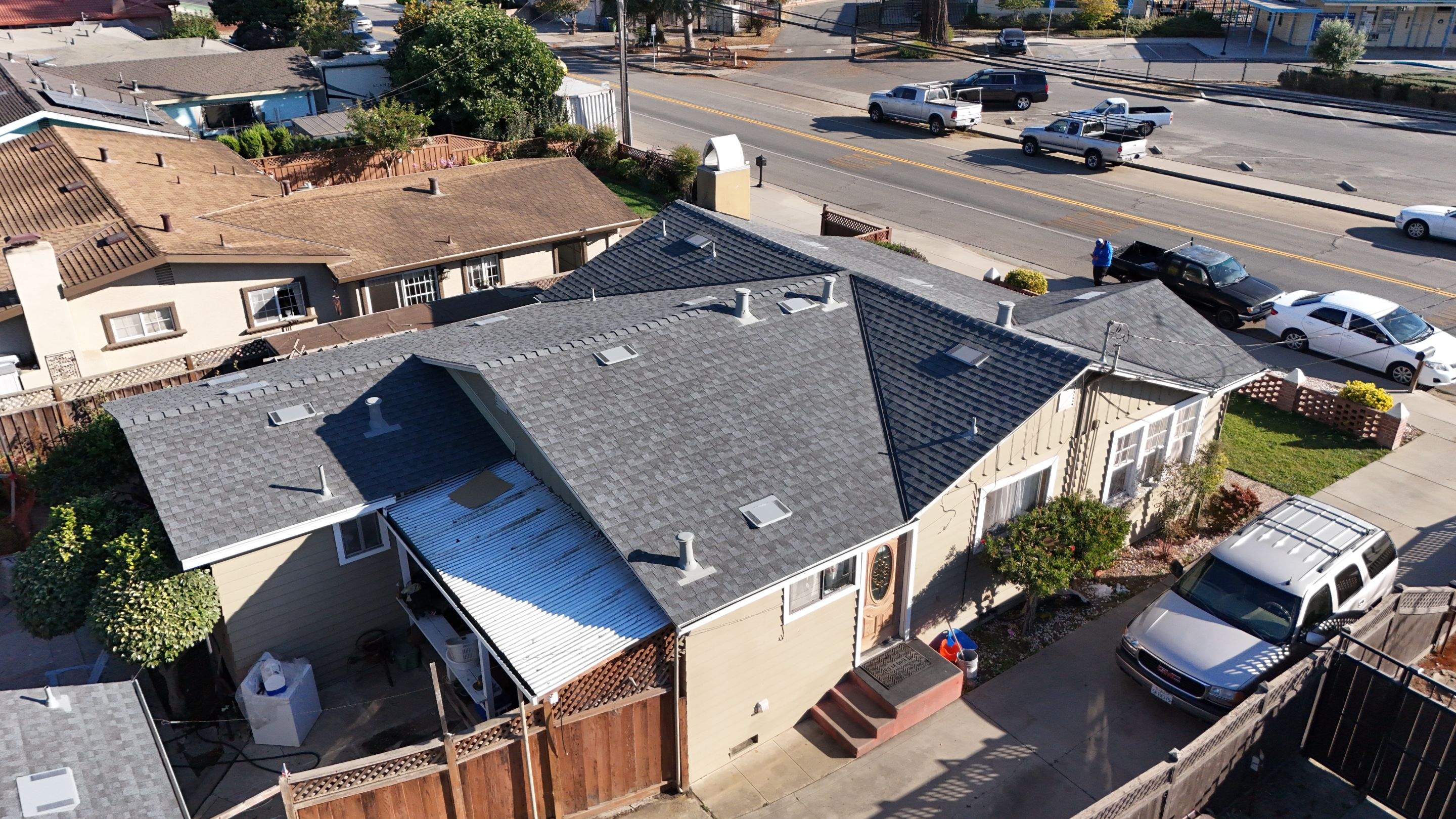 Completed Malarkey Highlander roof Amesti California